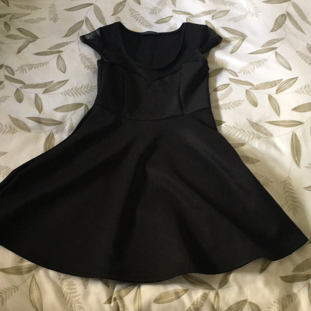 Black mini dress